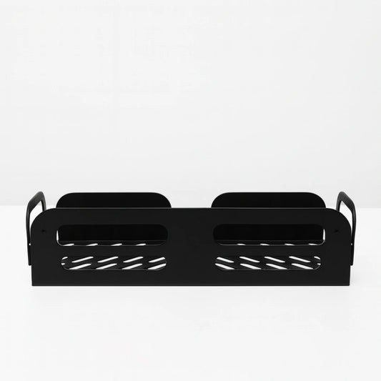 MettiQ wall mounted shower caddy matte black metal