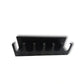 Wall-mounted metal hanger and shelf in matte black finish