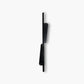Modern bent metal floating shelf in matte black by MettiQ