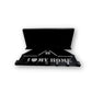 MettiQ 2-in-1 wall mounted metal key holder with shelf in matte black finish