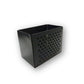 MettiQ black metal desk pen holder organizer