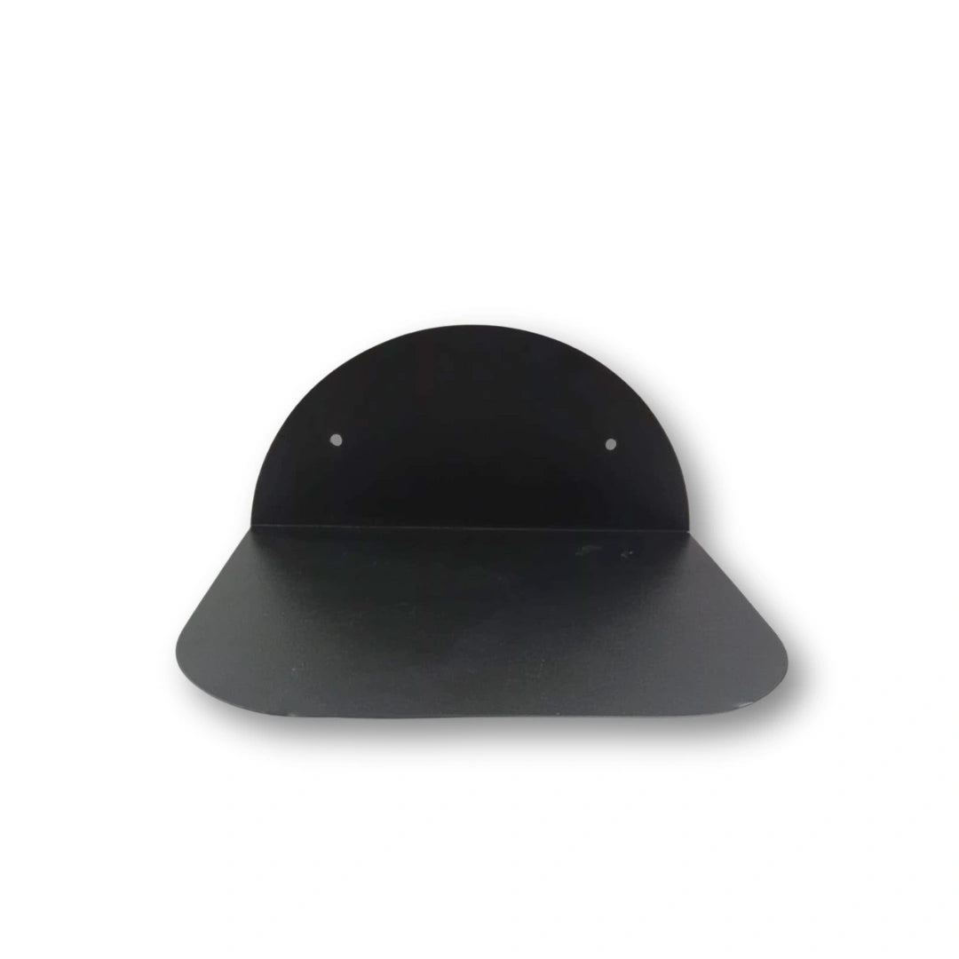 MettiQ modern wall mounted shelf matte black metal