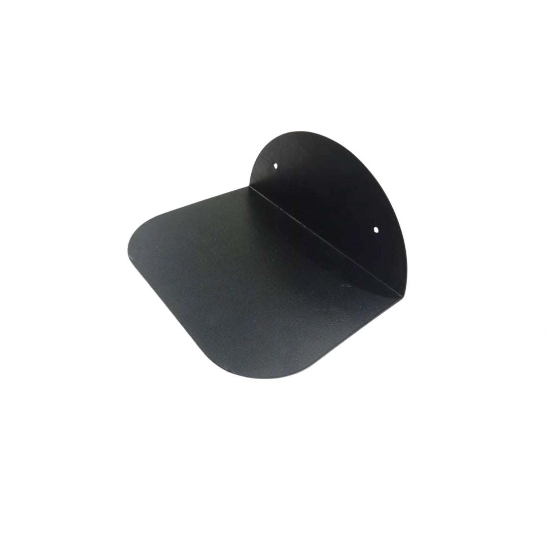 MettiQ modern wall mounted shelf matte black metal