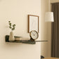Modern bent metal floating shelf in matte black by MettiQ