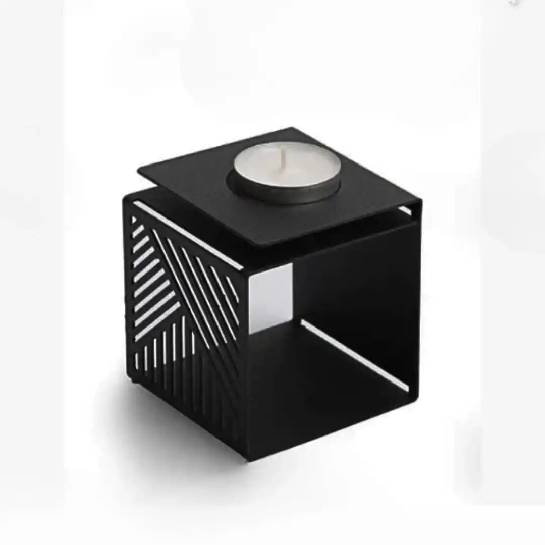 Geometric Metal Tea Light Candle Holder