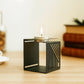 MettiQ geometric metal tea light candle holder with modern design