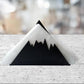 Black metal napkin holder with lotus design by MettiQ