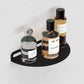Matte Black Half Moon Floating Shelf – Wall Mounted