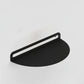 Matte Black Half Moon Floating Shelf – Wall Mounted