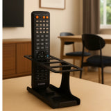 Matte black metal remote holder stand by MettiQ