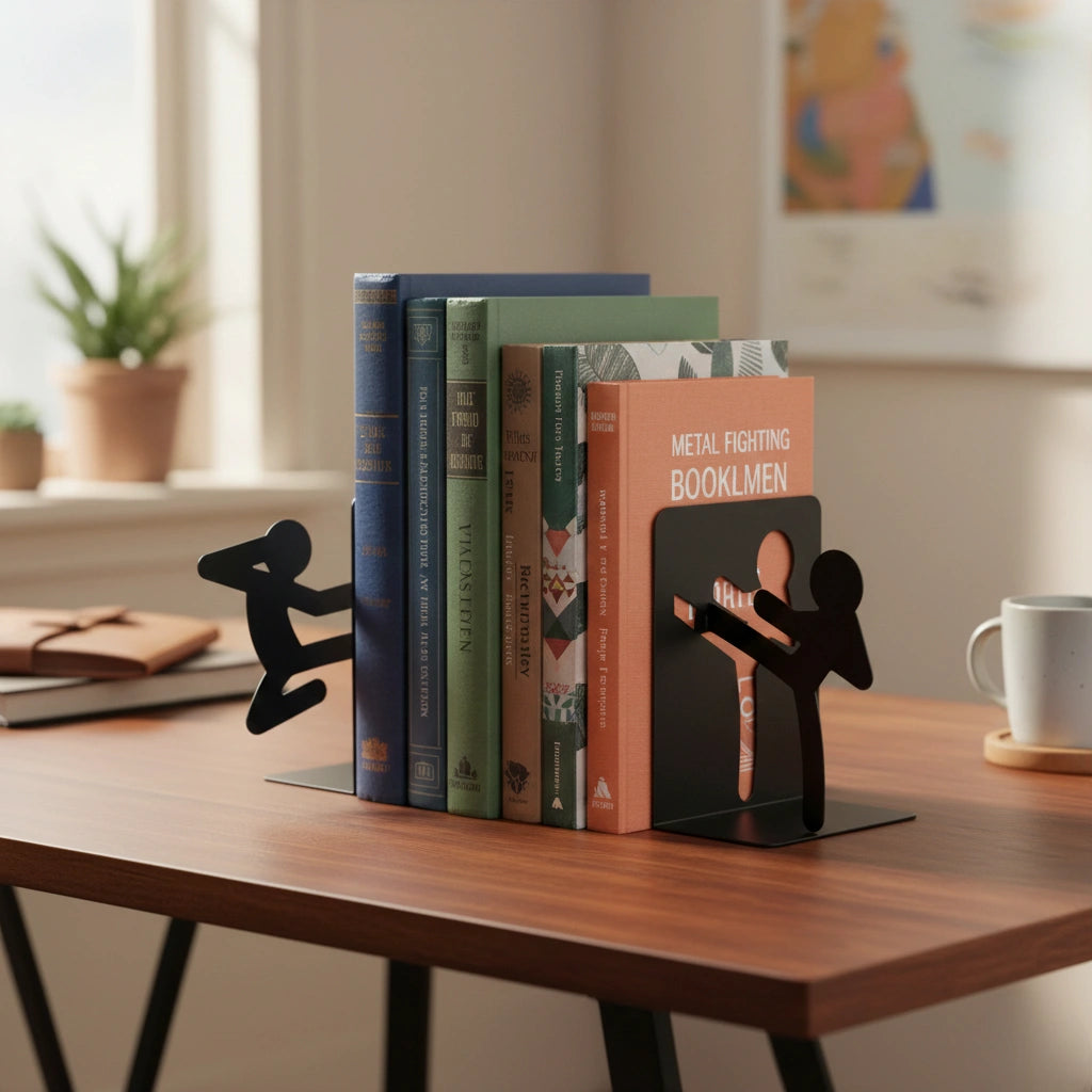 Metal Fighting Stickmen Bookends