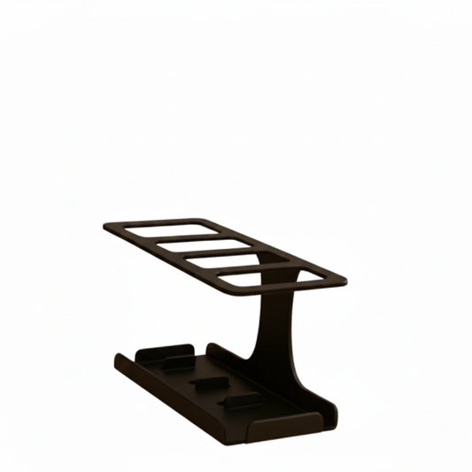 Matte black metal remote holder stand by MettiQ