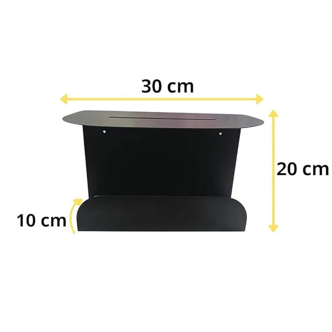 Modern floating metal bedside shelf by MettiQ