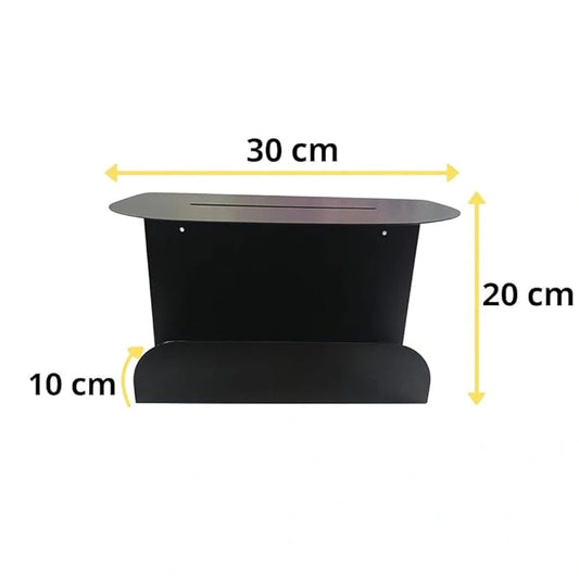 Modern floating metal bedside shelf by MettiQ
