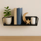 Sleek Rectangle Metal Wall Shelf