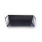 Sleek Rectangle Metal Wall Shelf-Matte Black