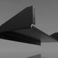 Upper Bracket Metal Shelf – Matte Black