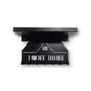 Wall-Mounted Key Holder with Shelf – “I Love My Home” Design
