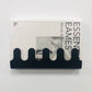 Wall-mounted metal hanger and shelf in matte black finish