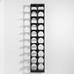 Wall-mounted metal shoe rack in matte black finish by MettiQ
