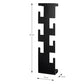 Wall-mounted hooks and pegs rack in matte black metal by MettiQ
