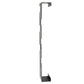 Wall-mounted hooks and pegs rack in matte black metal by MettiQ