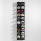Wall-mounted metal shoe rack in matte black finish by MettiQ