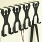MettiQ wall mounted toothbrush holder matte black metal