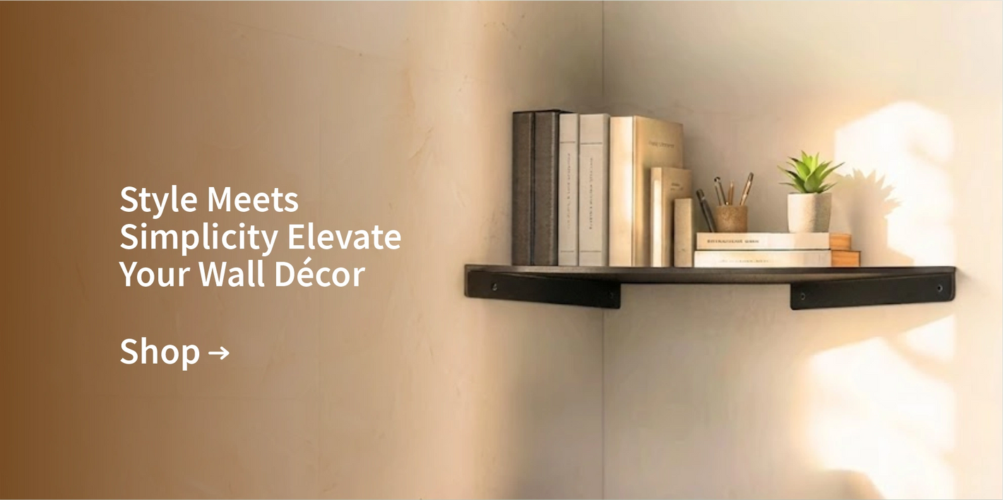 Minimalist metal wall shelf for stylish wall decor by MettiQ